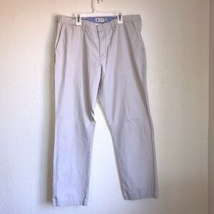 J Crew tan chino, classic fit pants, size 34 - length measures 30 1/2” GUC